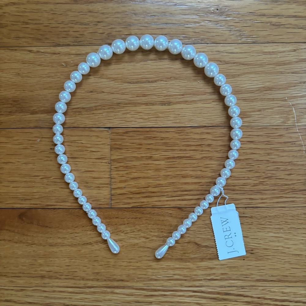 J Crew Pearl headband , NWT